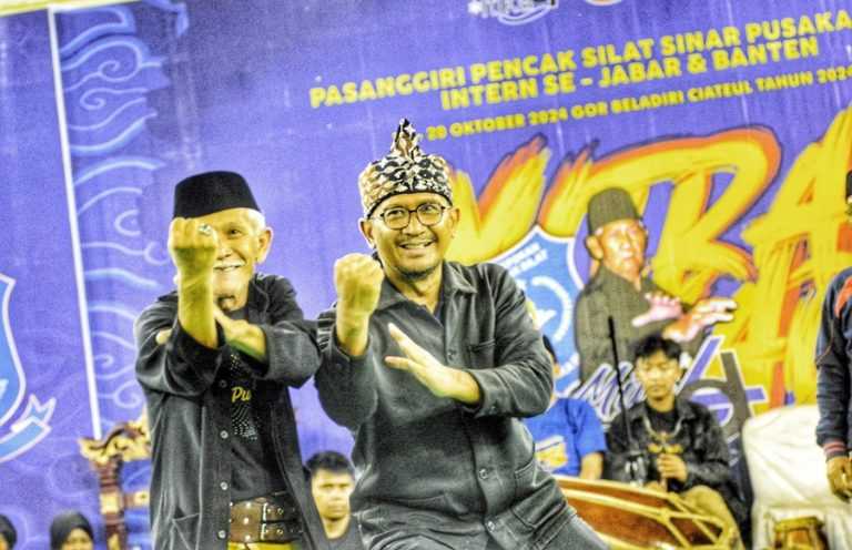 Cabup Garut Helmi Budiman Apresiasi Pasanggiri Pencak Silat Sinar Pusaka Putra se Jabar dan Banten